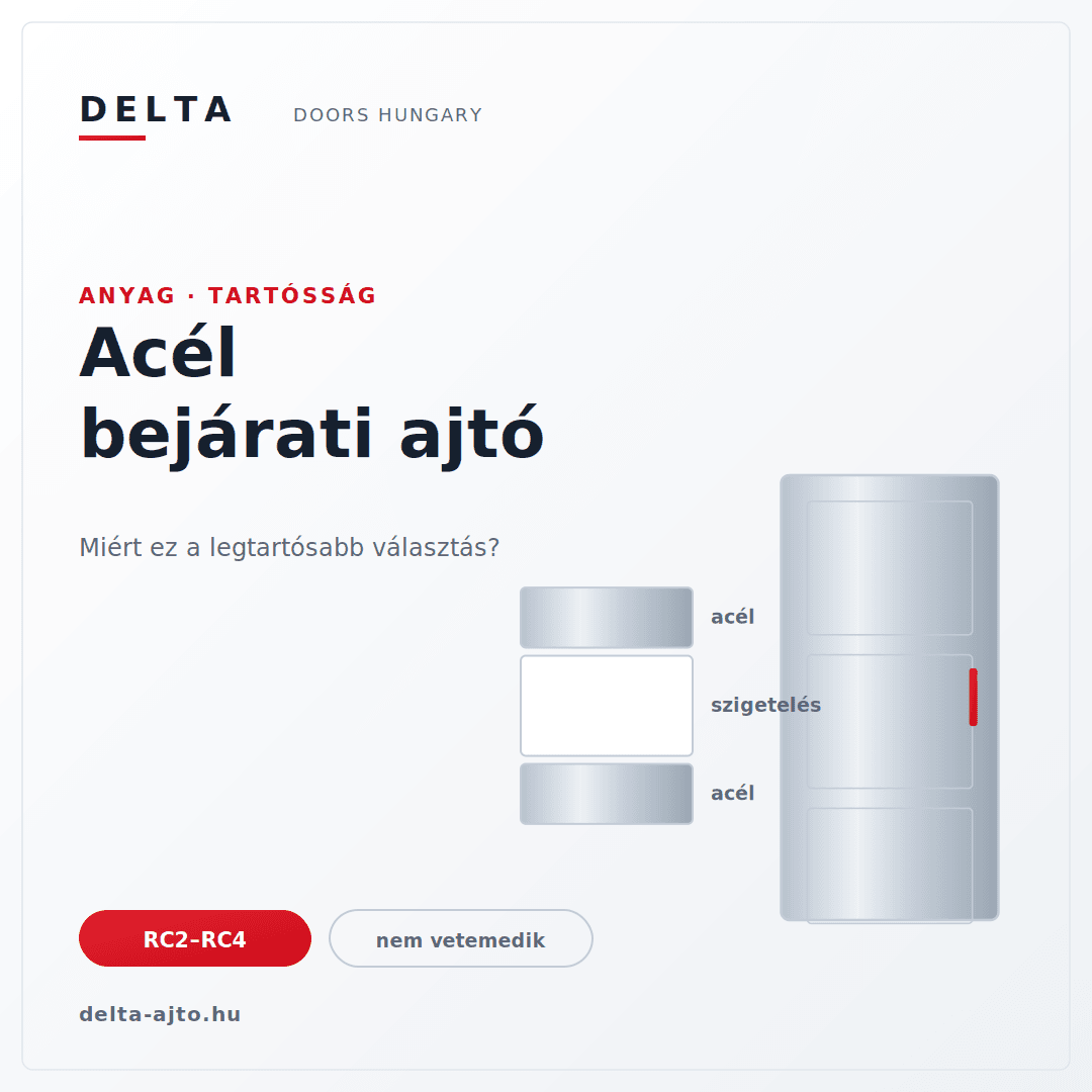 Acél bejárati ajtó: miért ez a legtartósabb választás?