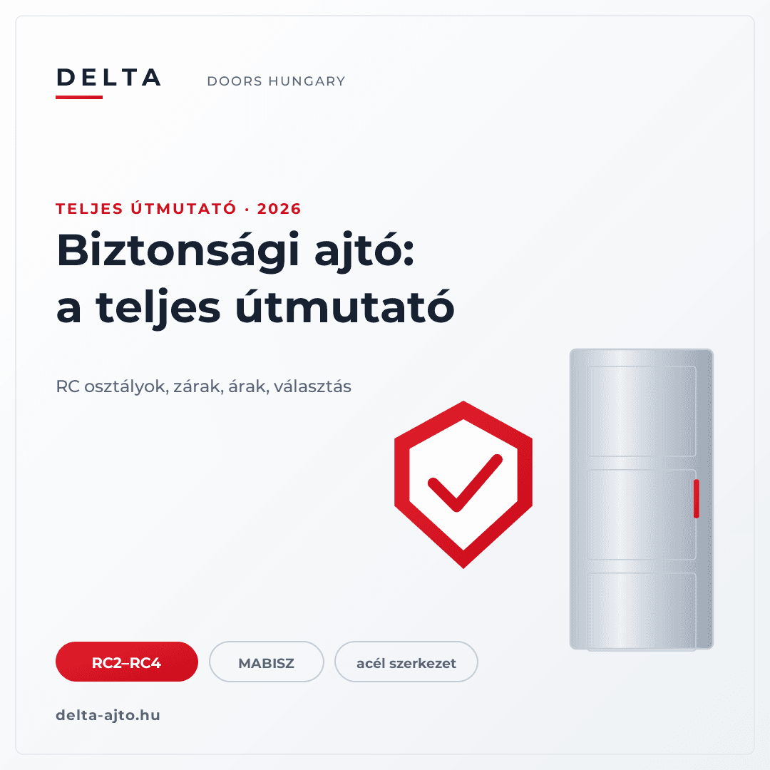 Biztonsági ajtó: a teljes útmutató 2026 - RC osztályok, zárak, árak és választás