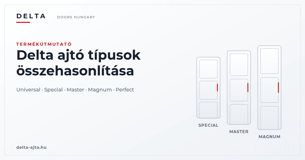 Delta bejárati ajtó típusok: a modellek összehasonlítása
