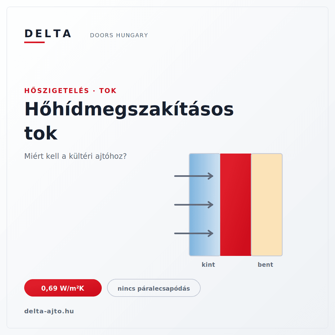 Hőhídmegszakításos tok: miért elengedhetetlen a kültéri ajtónál?