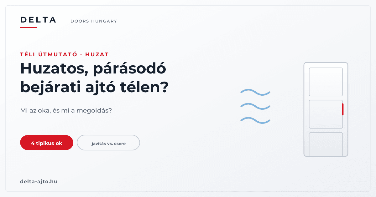 Huzatos, párásodó bejárati ajtó télen: mi az oka, és mi a megoldás?